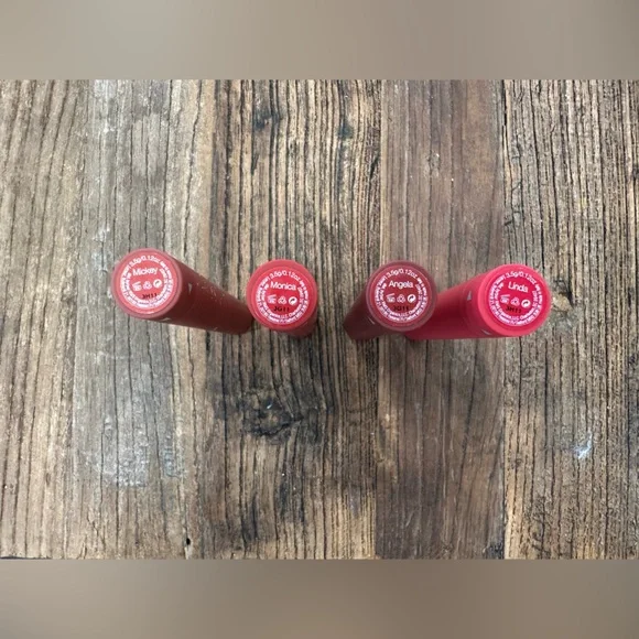 RMS Beauty Lip Balm & Gloss serum Set in Mauve, Rose, Berry, Bright Pink - Picture 2 of 7